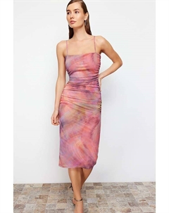 Платье до колена Kleid, розовый Trendyol