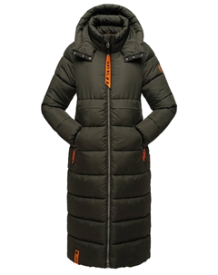 Пуховик Steppmantel Kristallblume, цвет Dark Olive Navahoo