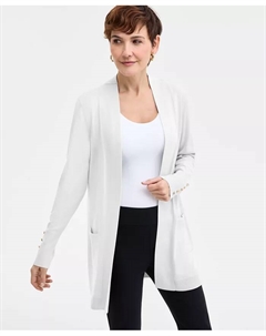 Женский кардиган с рукавами-пуговицами, свободный крой, PP-4X Jm collection