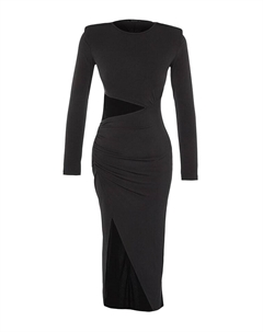 Платье до колена Kleid, черный Trendyol