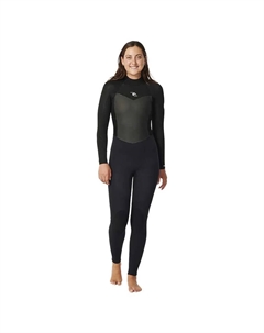 Неопреновый костюм с длинными рукавами и молнией на спине Omega 43GB Steamer Woman, черный Rip curl