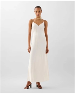 Миди-платье с регулируемыми бретелями, бежевый Scalpers