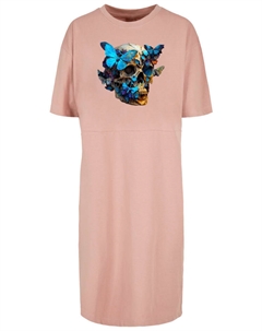 Короткое платье Oversize Kleid Skull, цвет duskrose F4nt4stic