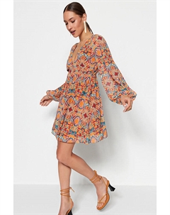 Платье, оранжевый Trendyol