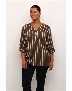 Блузка, цвет braun/weiß Kaffe