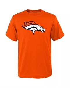 Футболка Big Boys Orange Denver Broncos Primary Logo Outerstuff