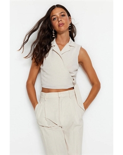 Блуза, песочный Trendyol