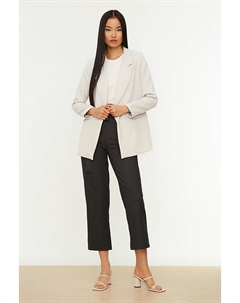 Блейзер, светло серый Trendyol