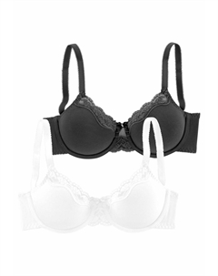 Бюстгальтер с косточками, черный Petite fleur