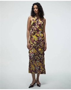 Платье с воланами, бордовый Сфера