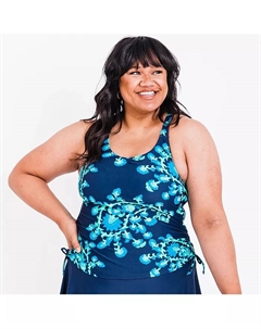 Купальный топ Maya с чашками на размер plus size, мультиколор Calypsa