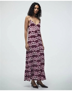 Платье на бретельках с пуговицами, бордовый Сфера