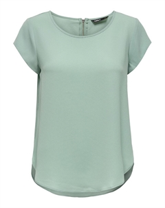 Блуза Einfarbige Kurzarm T Shirt Oberteil ONLVIC, мятный Only