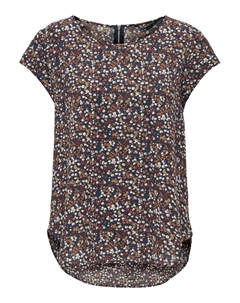 Блуза Print Kurzarm ONLVIC, коричневый Only
