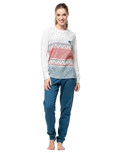 Женская пижама с зимним принтом, мультиколор Señoretta