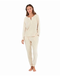 Пижама из эластичного флиса, белый Gisela