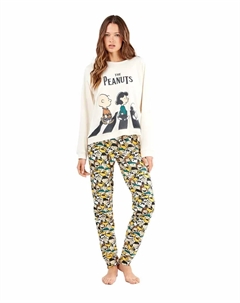 Женская пижама с брюками с принтом Снупи, белый Gisela