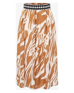 Длинная юбка, цвет camel/weiß More&more