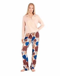 Женская пижама с цветочным принтом, розовый Gisela