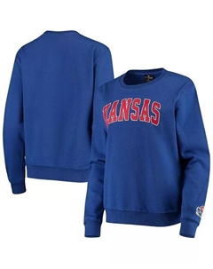 Женский пуловер с капюшоном Royal Kansas Jayhawks Campanile, синий Colosseum