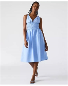 Женское хлопковое платье миди Kassie, синий Steve madden