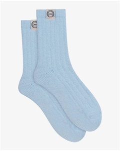 Толстые короткие плюшевые носки, синий Dim