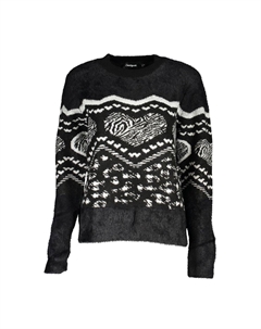 Черный свитер из полиэстера Desigual