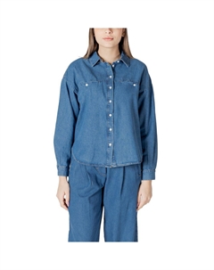 Синяя хлопковая рубашка, синий Ichi