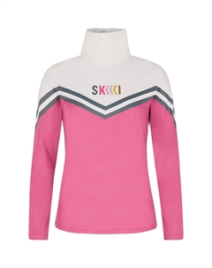 Футболка с длинным рукавом Merci half zip, розовый Protest