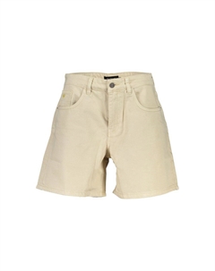 Бежевые хлопковые шорты, бежевый Desigual