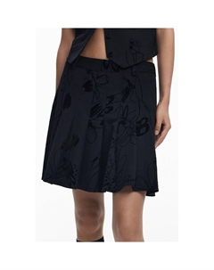 Черная женская юбка из полиэстера, черный Desigual