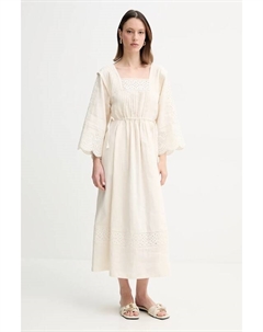 Льняное платье, бежевый Weekend max mara