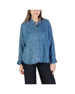 Синяя рубашка из тенселя, синий Only