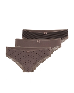 Трусы Brasil, цвет taupe uni, gepunktet, gestreift Lascana
