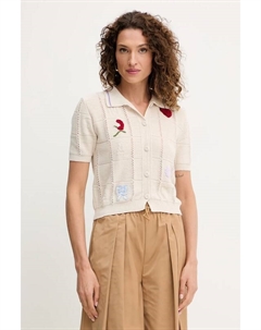 Кардиган с шерстью, бежевый Twinset