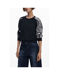 Черный женский свитер из полиэстера Desigual