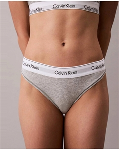Женские трусы-танга ICON COTTON MODAL, серый Calvin klein