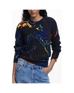 Черный женский свитер из полиамида Desigual