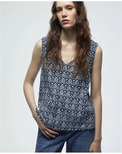 Майка без рукавов, синий Сфера