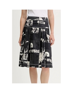 Черная хлопковая юбка, черный Desigual