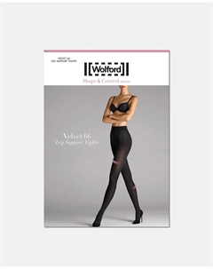Матовые утягивающие трусы, 66 ден, черный Wolford