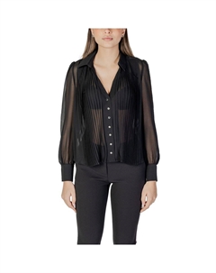 Черная рубашка из полиэстера, черный Morgan lane