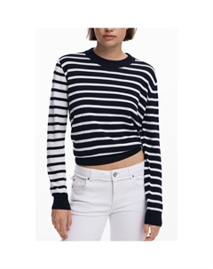 Черный шерстяной женский свитер Desigual