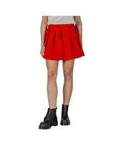 Красная мини-юбка из переработанного полиэстера, красный Only