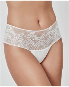 Трусики-танга с цветочным кружевом, белый Selmark