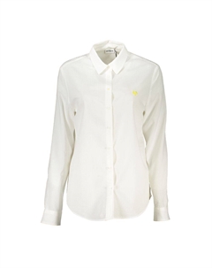 Белая хлопковая рубашка, белый Desigual