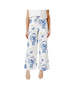 Белые вискозные брюки, белый Ichi
