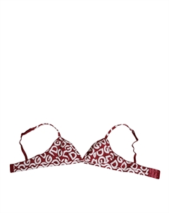 Красно-белый бюстгальтер с логотипом Mania Soft Cup Bra, белый/красный Dolce&gabbana