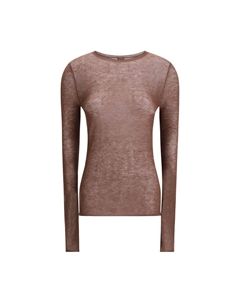 Свитер с микропайетками, коричневый Pinko