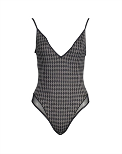 Черный купальник из эластана Karl lagerfeld